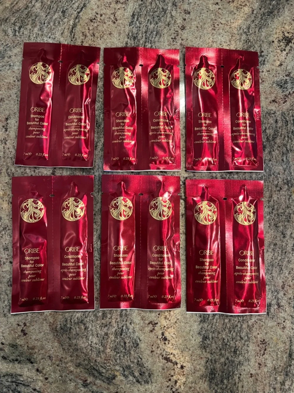 Oribe Beautiful Color Shampoo & Conditioner Sachet Pack of 6 - Picture 1 of 3